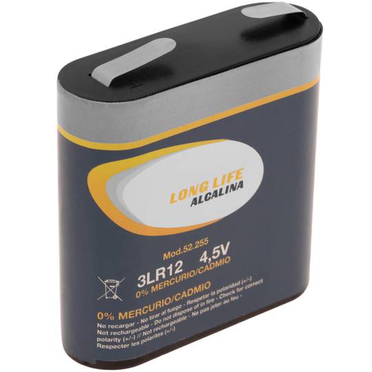 4.5V alkaline battery 3LR12 - Cablematic