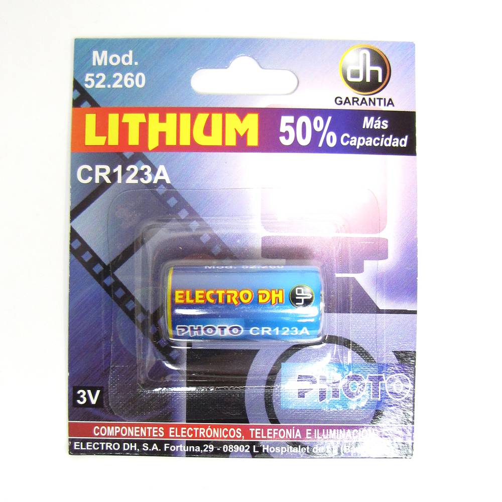 CR123A 3V batterie au lithium