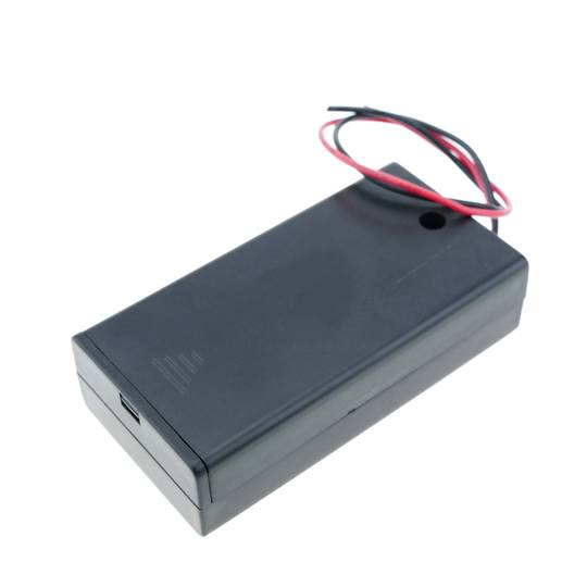 Portapiles en caixa per 2 piles LR6 AA 1.5V