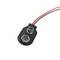 Batteriefach mit gerader Stecker 1 Batterie 9V 6LF22