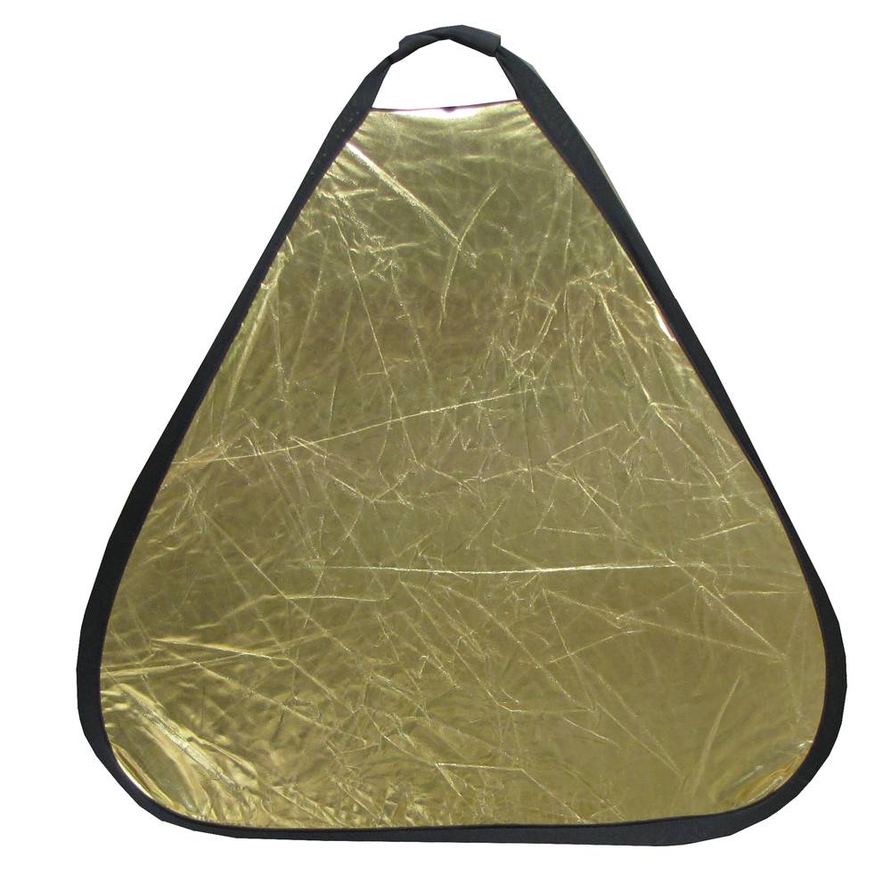 Panel triangular reflector 80cm silver and gold