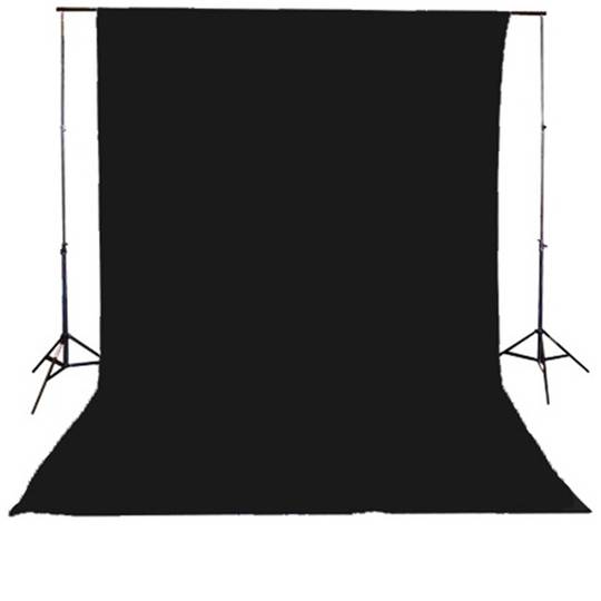180x300 cm zwarte stoffen achtergrond
