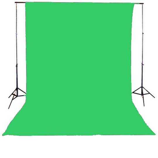 Stoffhintergrund in Grün Chroma-Key 450x300cm