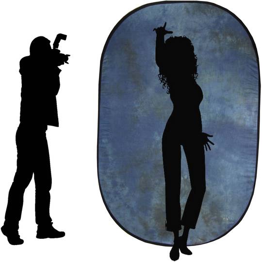 Pannello riflettore 200x150cm blue jeans in tessuto