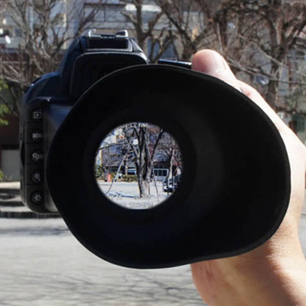 Ocular para LCD con lupa para Canon 5DII 7D 500D y Nikon D700 D800
