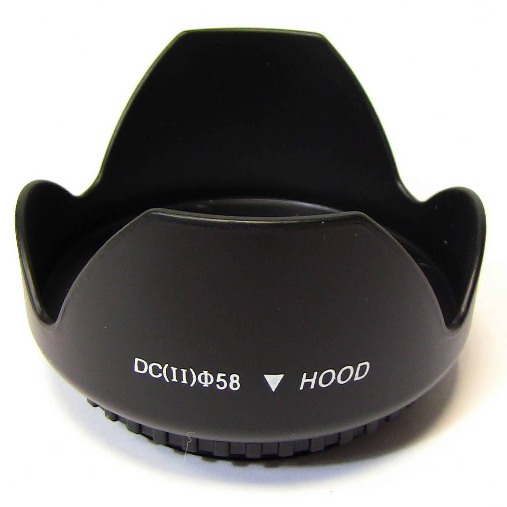 Pétale capot 58mm lentille