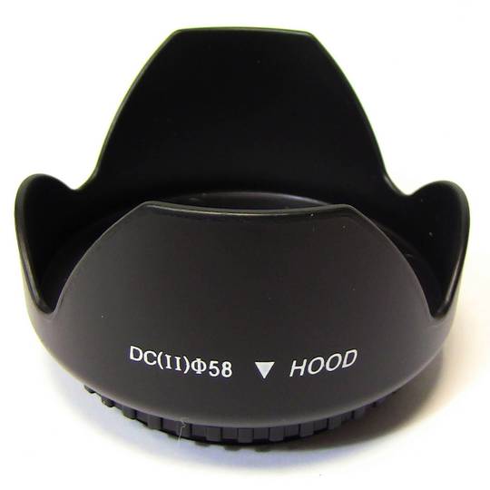 Pétale capot 58mm lentille