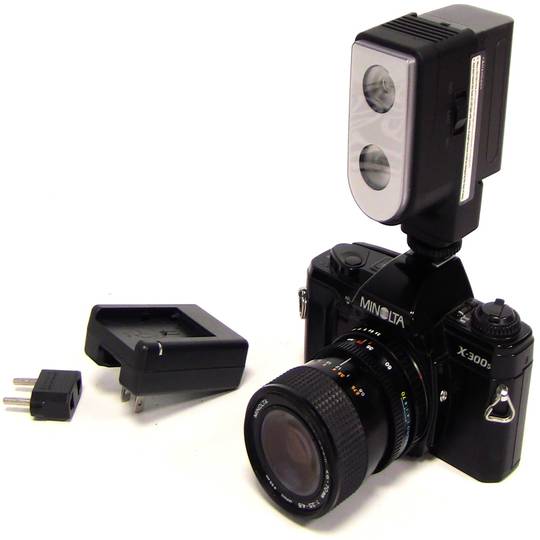 Torxa professional 2 LED de 300 lux amb bateria Sony F550