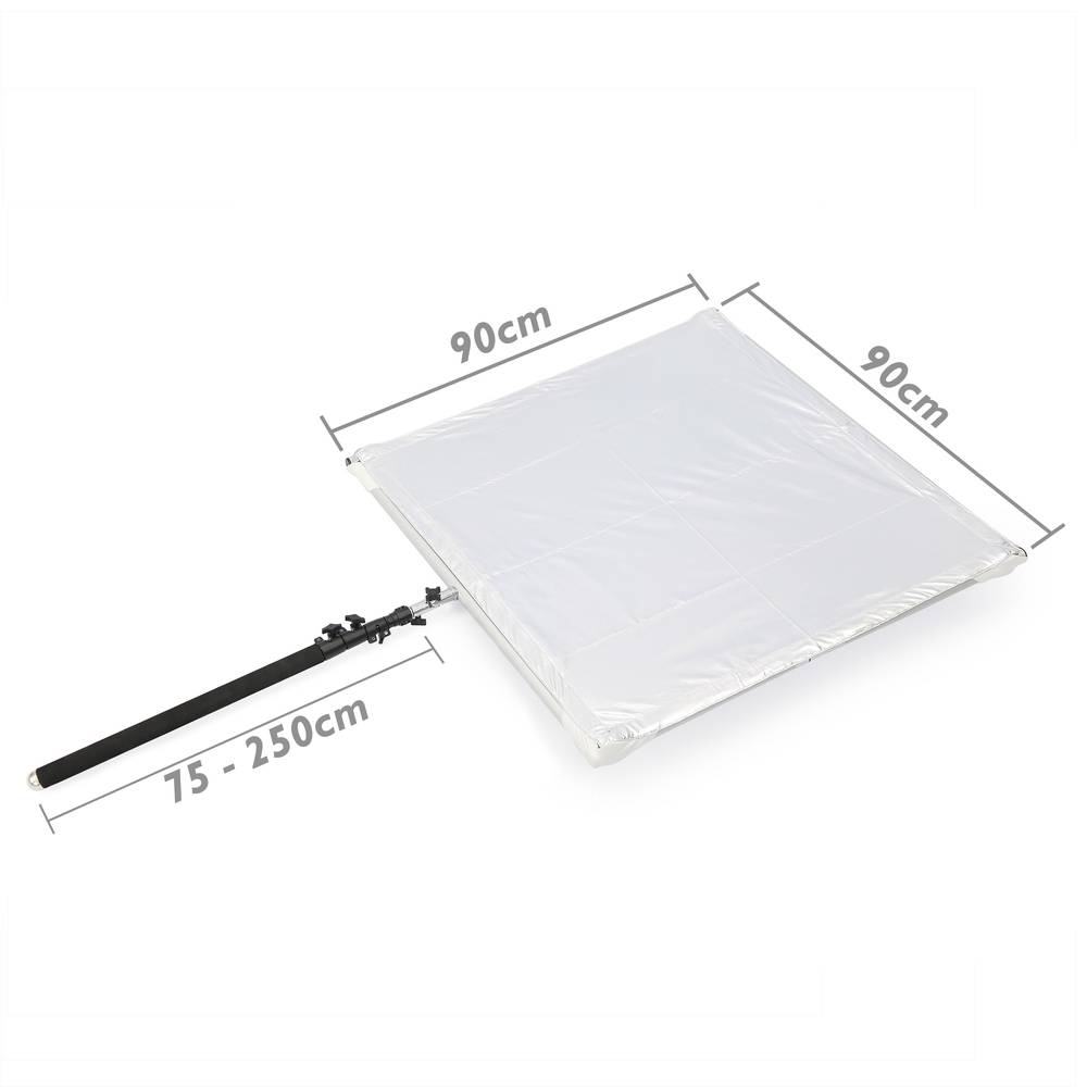 Reflector difusor per a fotografia amb suport de 90x90cm