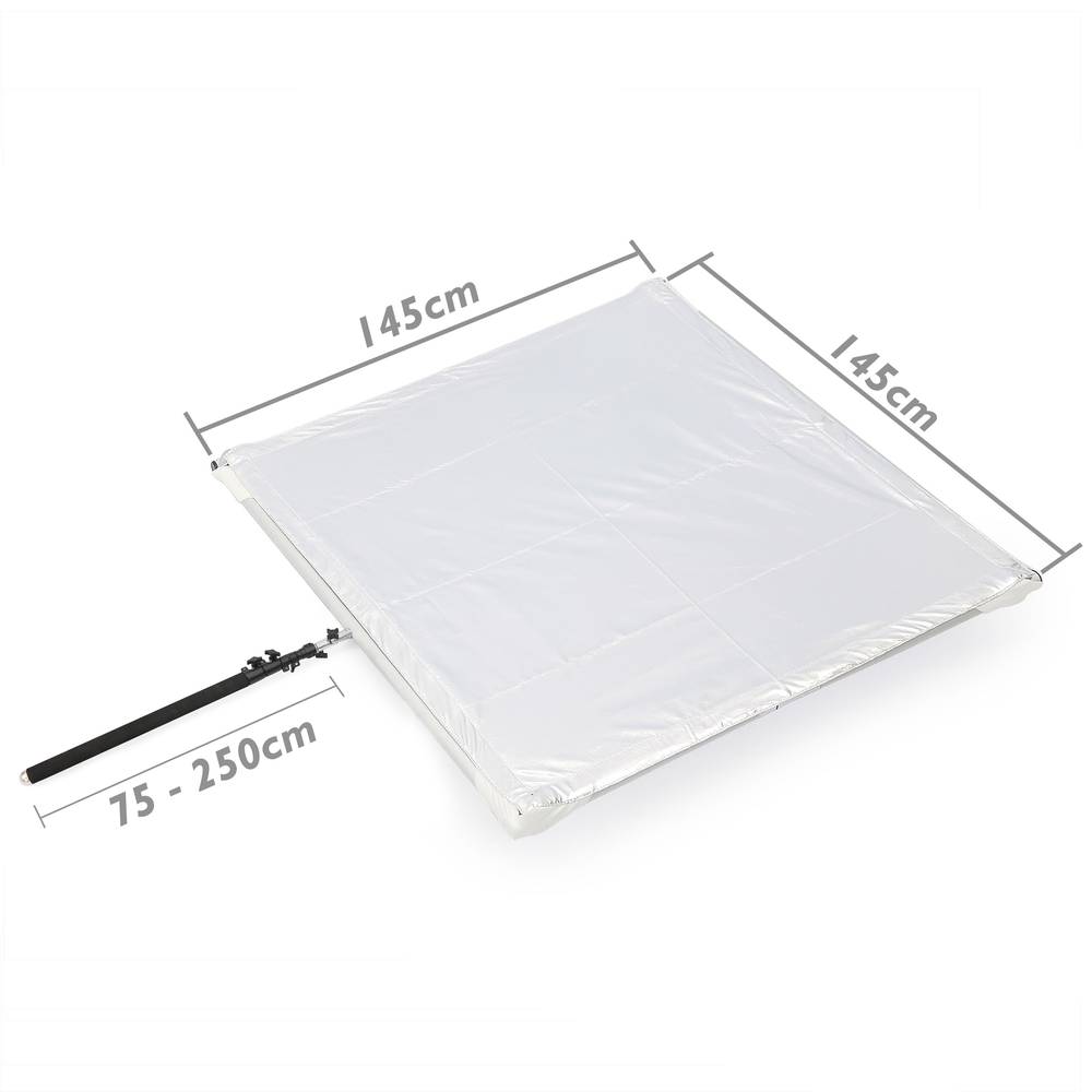 Odbłyśnik do fotografii z podporą 145x145 cm