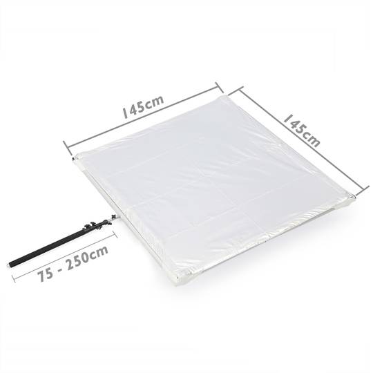 Odbłyśnik do fotografii z podporą 145x145 cm