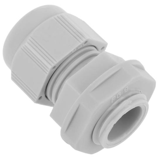 Prensaestopas de poliamida PG09 gris claro