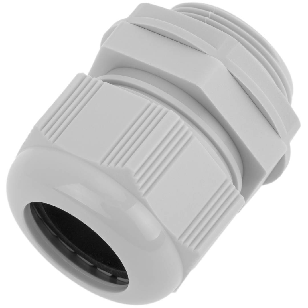 Lichtgrijze PG21 polyamide kabelwartel