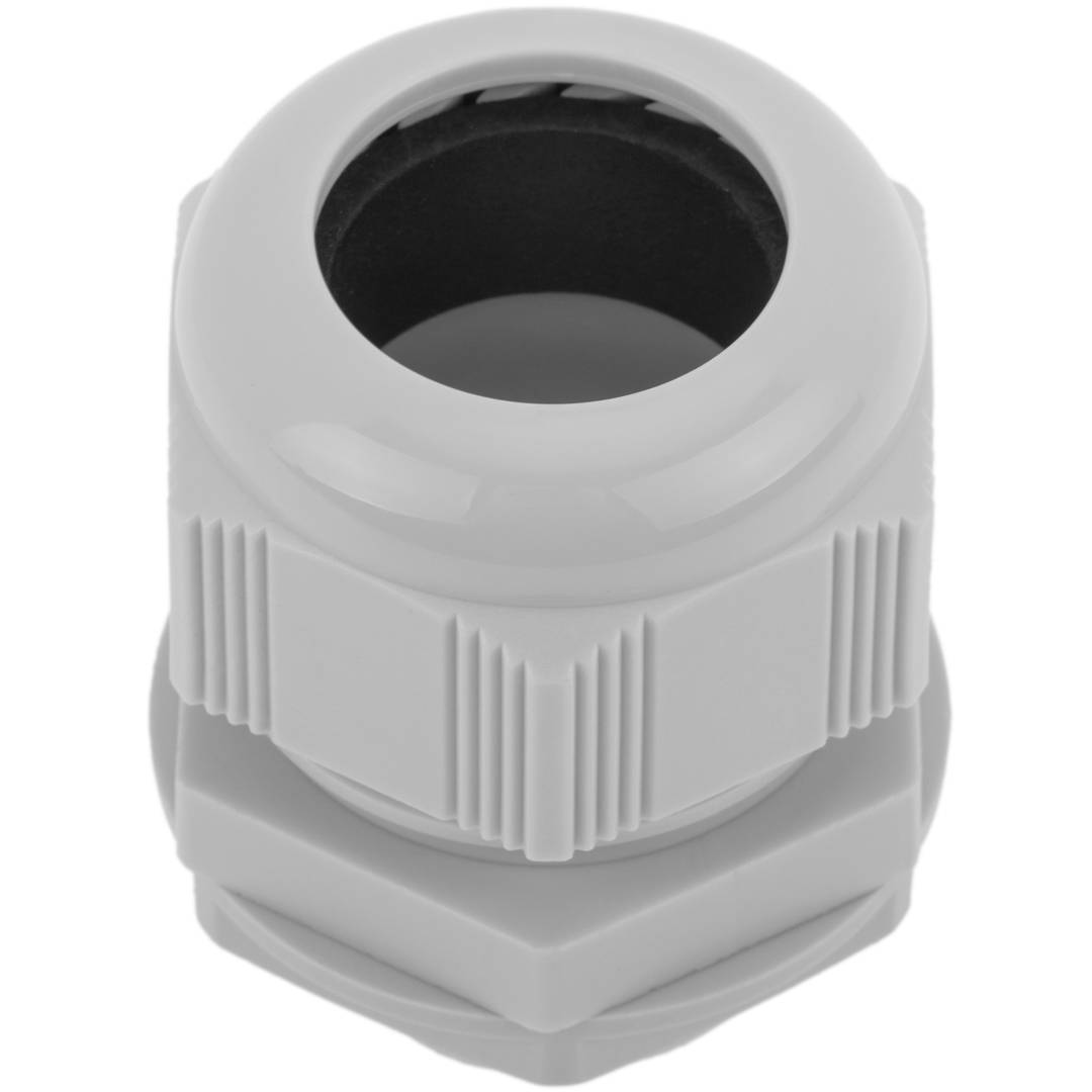 Lichtgrijze PG21 polyamide kabelwartel