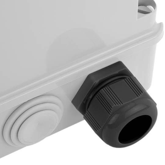 Zwarte PG13.5 polyamide kabelwartel