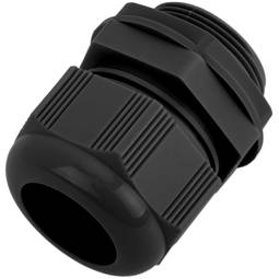 Zwarte PG21 polyamide kabelwartel