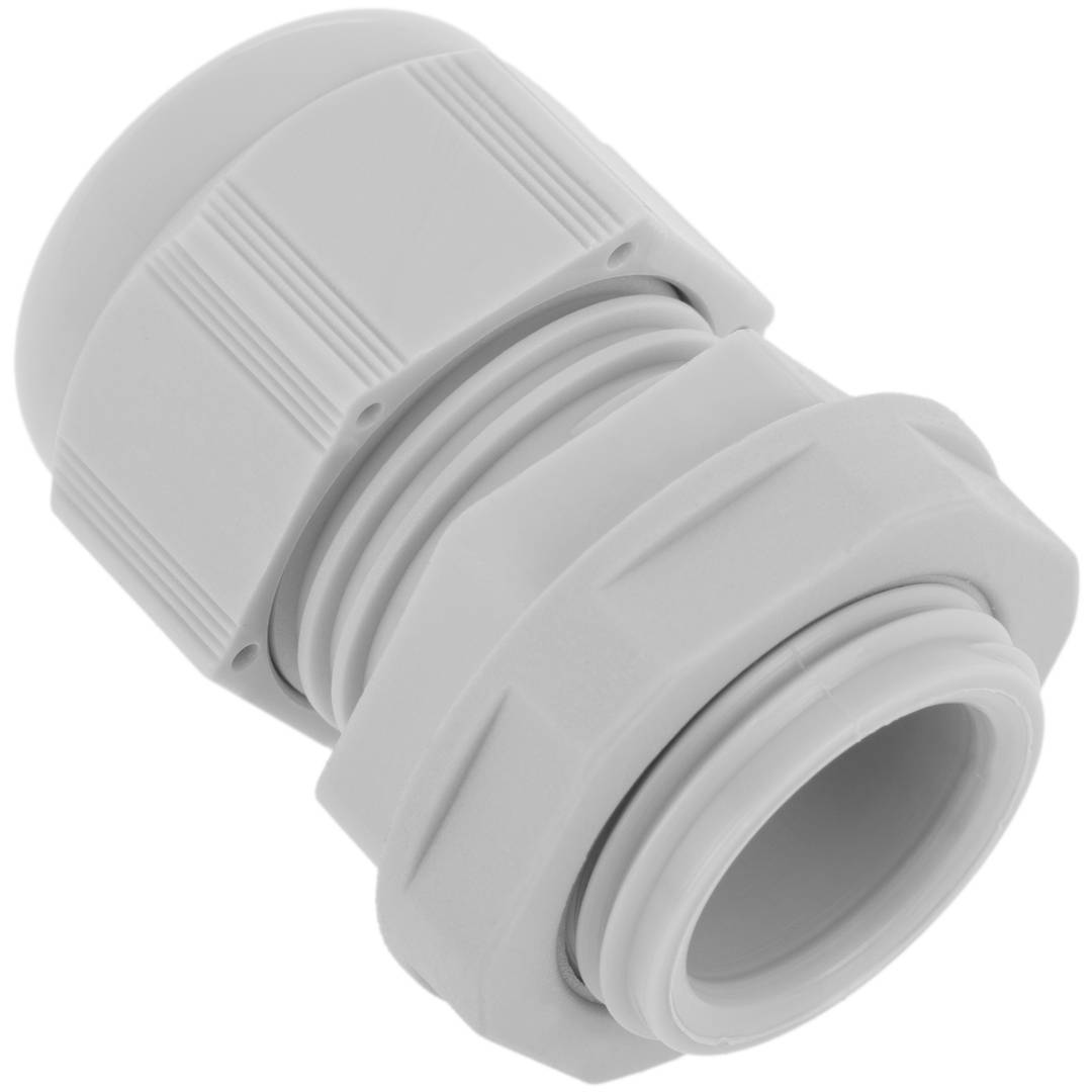 Dławik kablowy poliamidowy M20x1,5/10 jasnoszary 27×38mm