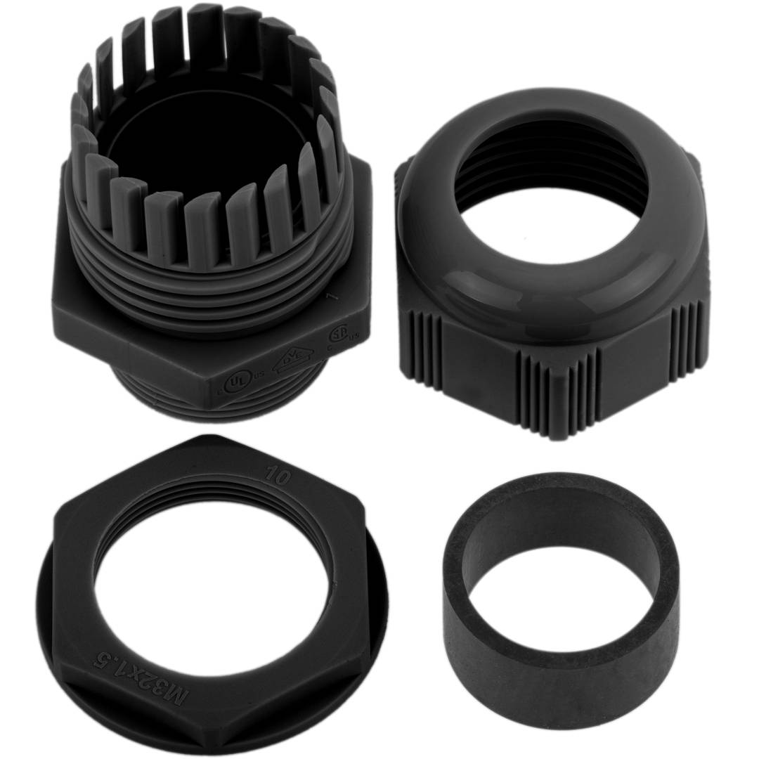 Polyamide cable gland M25x1.5/15 black