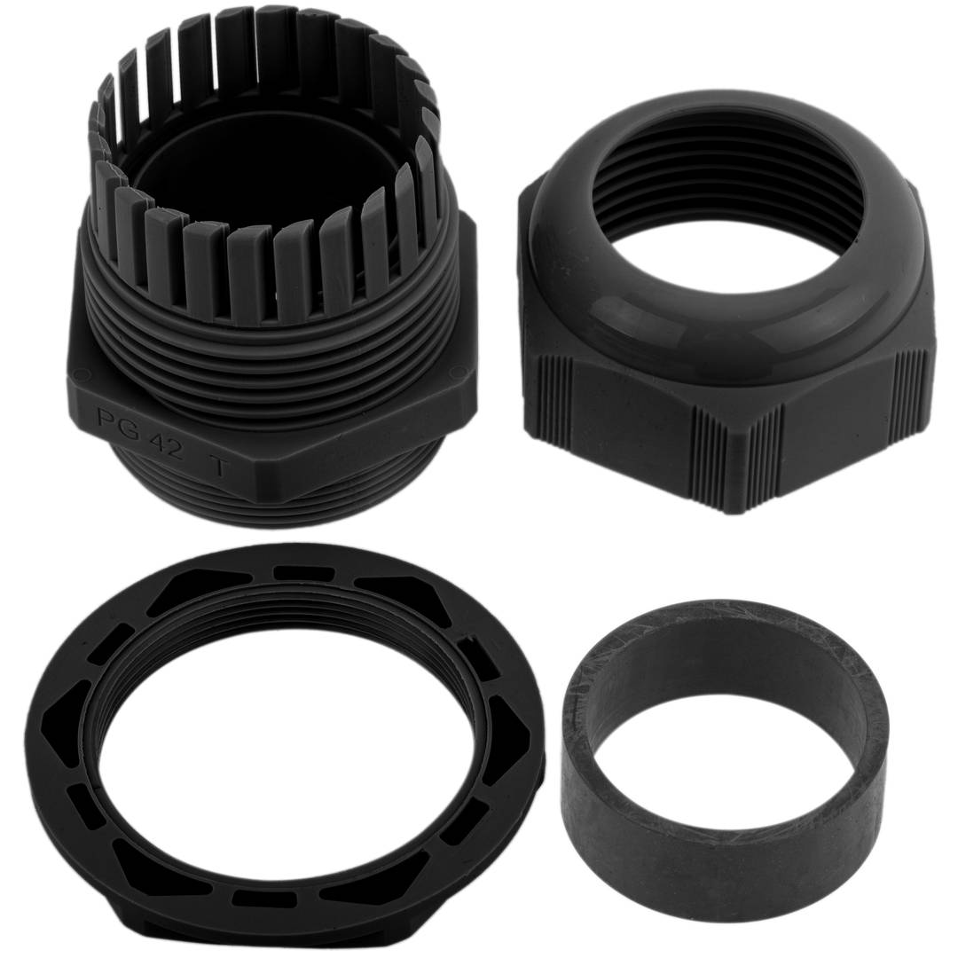 Prensaestopas de poliamida M50x1.5/18 negro