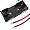 Battery compartment holder for 2 AAA LR03 1.5V batteries