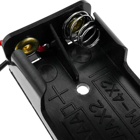 Battery compartment holder for 2 AAA LR03 1.5V batteries