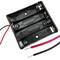 Battery compartment holder for 4 AAA LR03 1.5V batteries