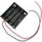 Battery compartment holder for 4 AAA LR03 1.5V batteries
