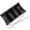 Compartimento das pilhas. Suporte de bateria plano para 4 pilhas D LR20 R20 1.5V
