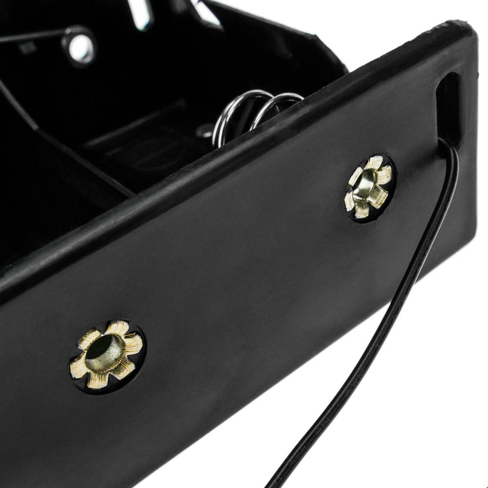 Compartimento das pilhas. Suporte de bateria plano para 4 pilhas D LR20 R20 1.5V