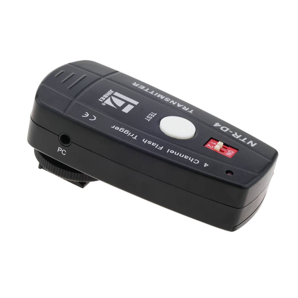 Bezprzewodowy 4-kanałowy wyzwalacz flash RF na 30m (Tx i Rx)