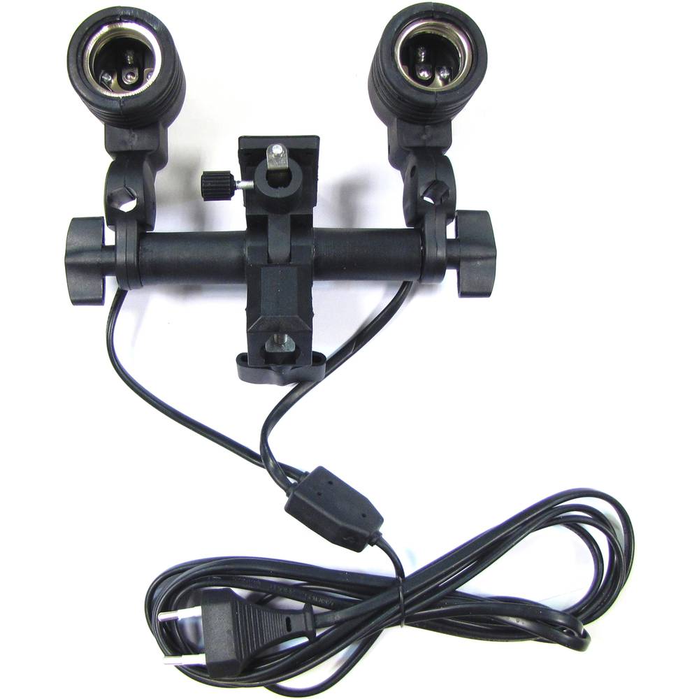 Swivel umbrella with 2 threads for lamp or flash E27