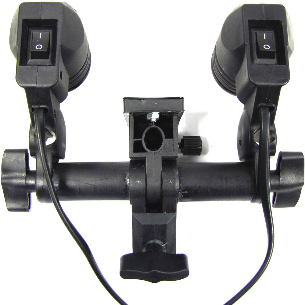 Swivel umbrella with 2 threads for lamp or flash E27