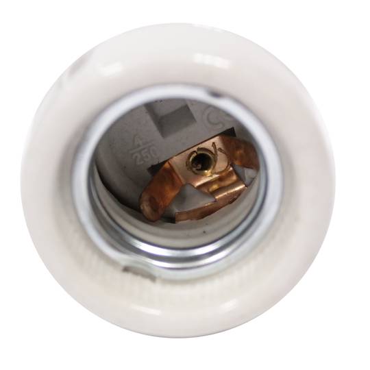 E27 ceramic socket with switch and plug wire