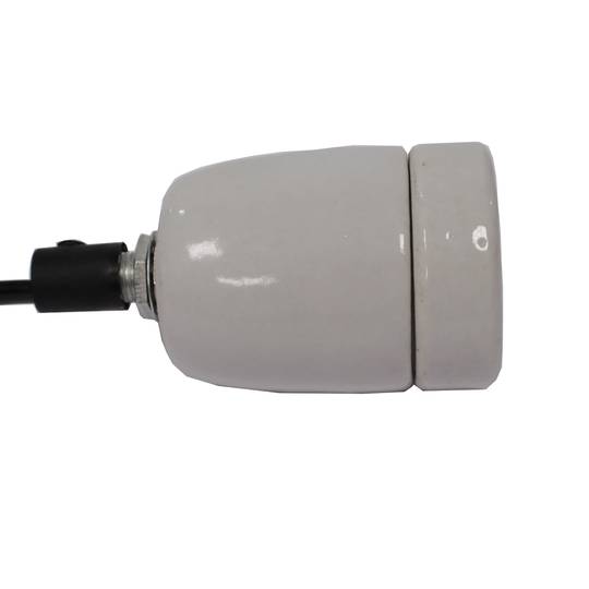 E27 ceramic socket with switch and plug wire