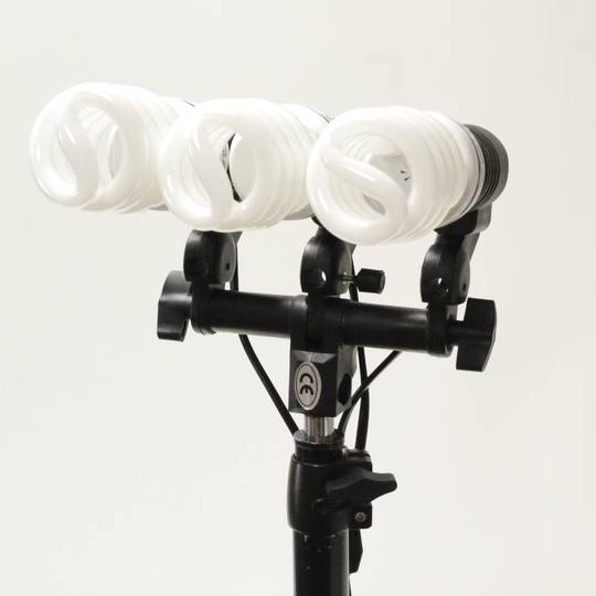 Przegub kulowy parasolowy z 3 gwintami E27 do lampy lub lampy błyskowej