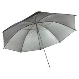 Srebrny parasol odblaskowy o długości 95 cm