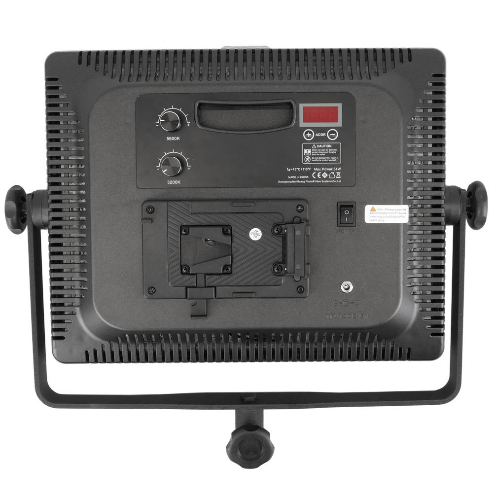 Painel de 900 LED 54W 7500K e 3200K com visores reguláveis