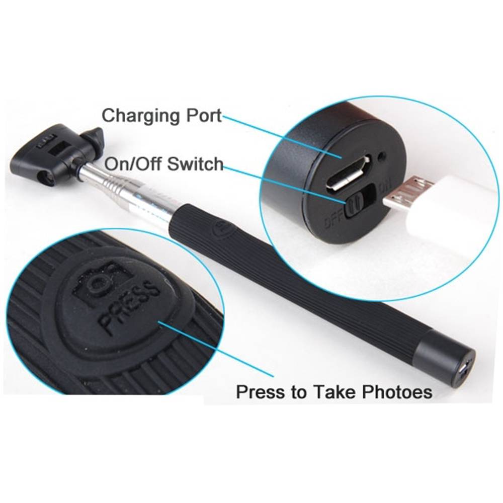 Braç extensible per càmera fotogràfica universal i telèfon mòbil 1/4