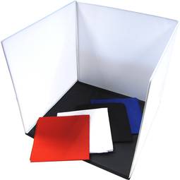 Draagbare fotostudio 40x40x40 cm met 4 chromes