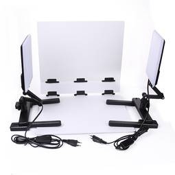 Draagbare 398x292mm fotostudio met 2 LED-18W panelen