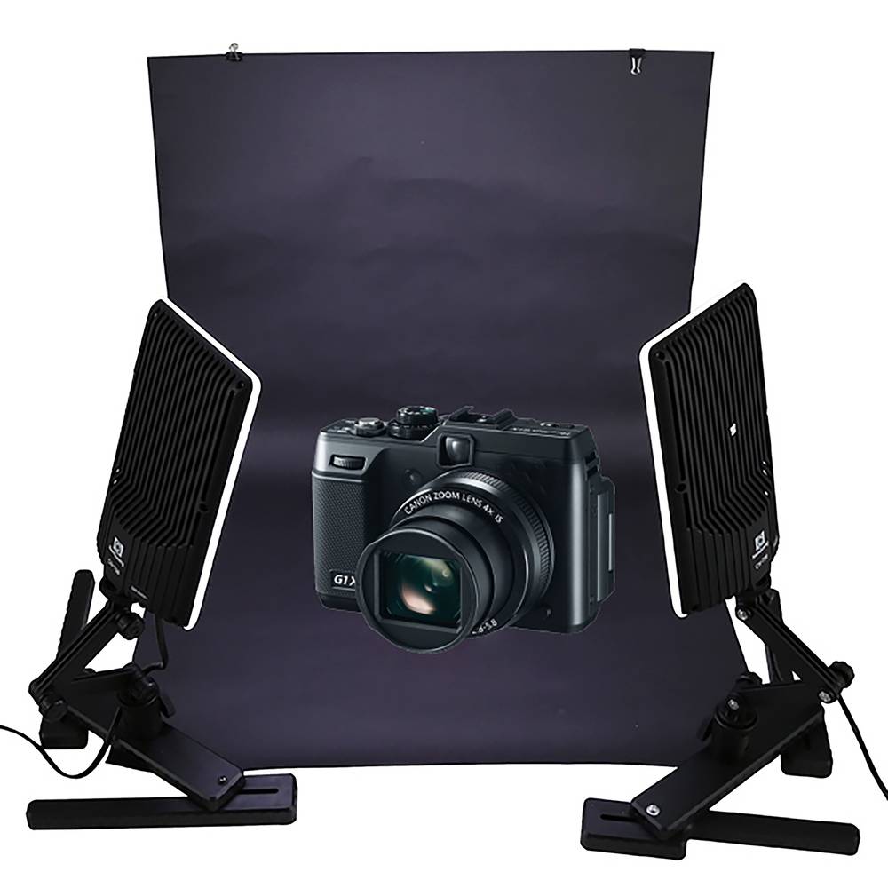 Przenośne studio fotograficzne 398 x 292 mm z 2 panelami LED-18W