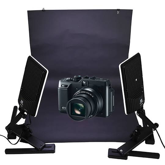 Przenośne studio fotograficzne 398 x 292 mm z 2 panelami LED-18W