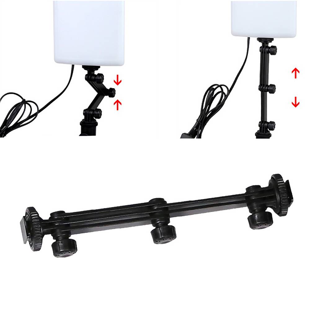 Przenośne studio fotograficzne 398 x 292 mm z 2 panelami LED-18W