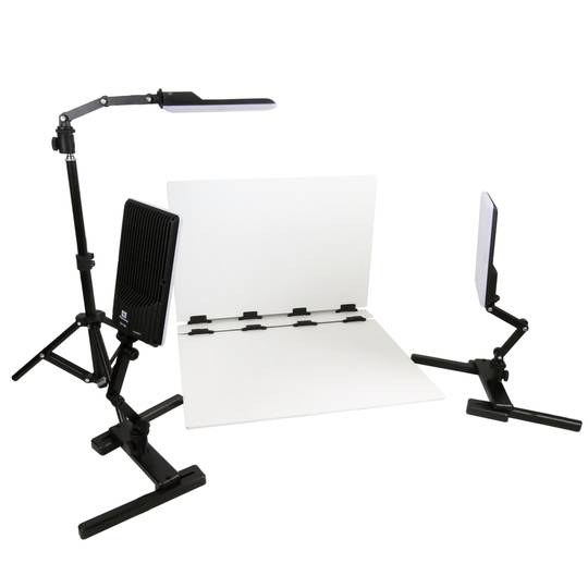 Tragbares 548x405mm Fotostudio mit 3 LED-18W Panel