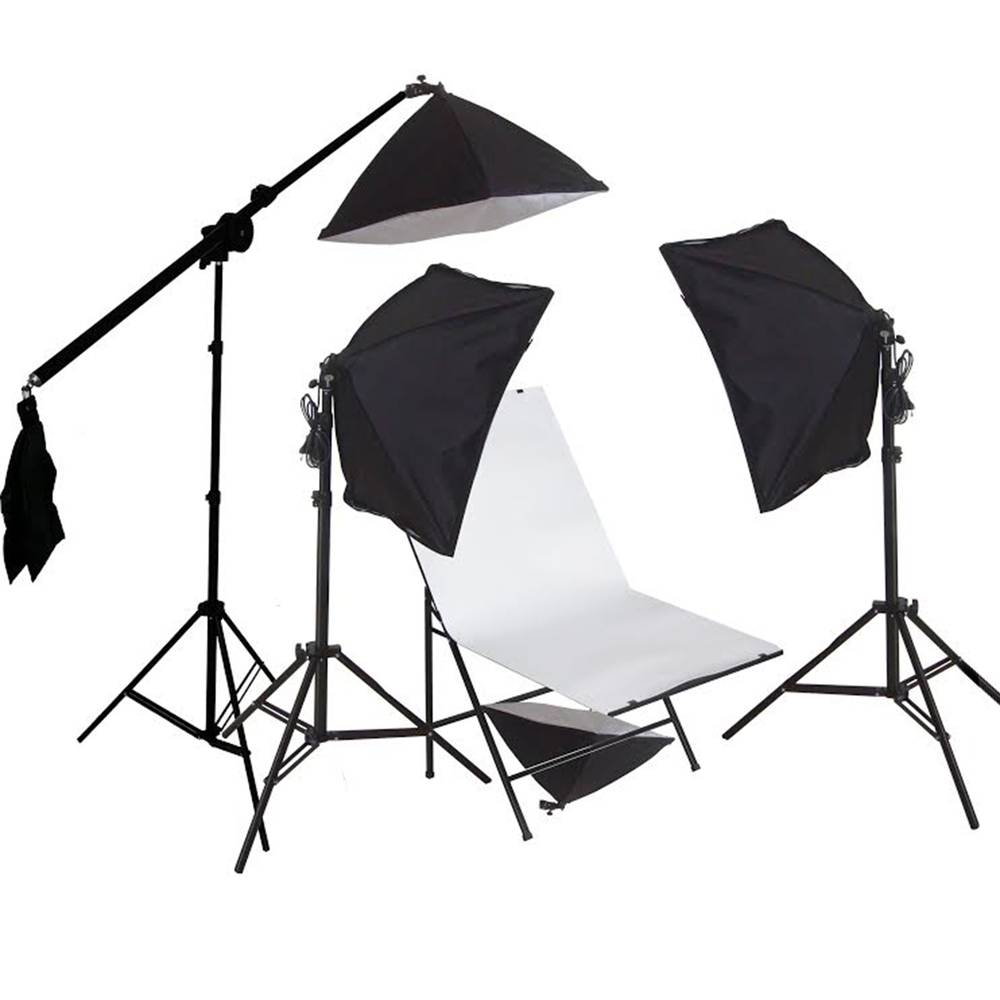 Plexiglas tafel voor stillevens van 100x60cm met softbox-verlichting