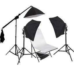 Plexiglas Tisch 100x60cm Stilleben mit Beleuchtung durch Softbox