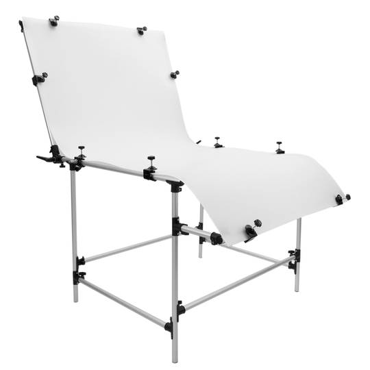 Mesa de plexiglás para bodegones de 200 x 100 cm desmontable