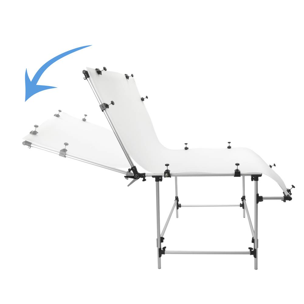 Mesa de plexiglás para bodegones de 200 x 100 cm desmontable