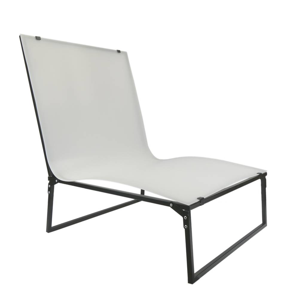 Tavolo pieghevole in metacrilato per nature morte 115 x 60 cm con faretti LED da 12W