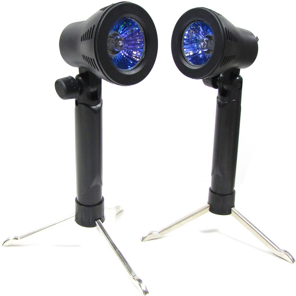 Conjunto de 2 holofotes suporte contínuo de 22 cm